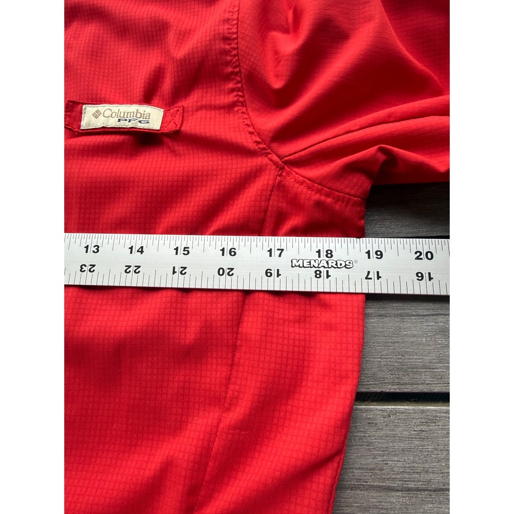 Columbia Sportswear PFG women's small red Tamiami II long-sleeve fishing shirt - Picture 9 of 10